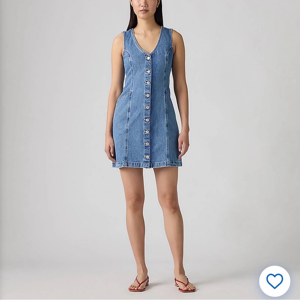 Levi’s Vianna Vest Dress- Denim Button-Down
